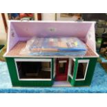 A model shop front & dolls house books