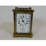 A 19thC. French brass carriage clock