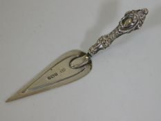 A hallmarked silver bookmark