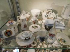 A quantity of Devon related crested ware