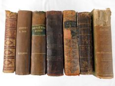 Seven 19thC. editions of Charles Dickens books