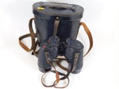 A set of cased REL Canada WW2 military binoculars