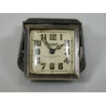 A Gents Tissot WW2 folding silver watch