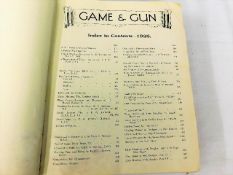 Game & Gun 1926 & a quantity of other books