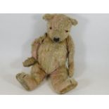 A 1920's Steiff style teddy bear a/f