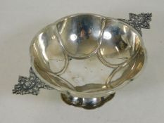 A silver Dutch sugar bowl