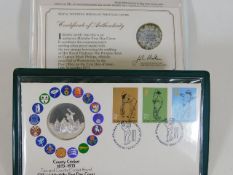 Two silver proof first day covers