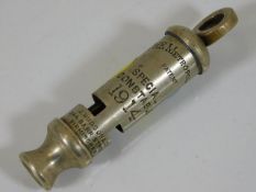 A 1914 WW1 Special Constable whistle