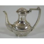 An English silver miniature dolls house coffee pot