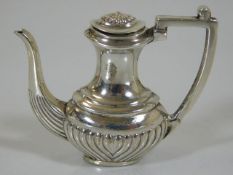An English silver miniature dolls house coffee pot