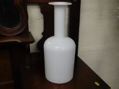 A large Scandinavian Holmegaard Gul bottle vase ap
