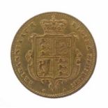 Gold Coin - Victorian half sovereign, 1859 Condition: