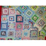 Two vintage patchwork quilts Condition: