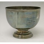 George V silver trophy bowl, London 1921 Condition: