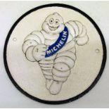 Three reproduction cast metal plaques for Michelin x 2 and Ducati Condition: