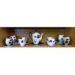 Royal Albert bone china tea service having transfer printed decoration of roses against a white