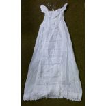 Quantity of christening gowns, linen etc Condition: