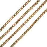 Yellow metal fancy box link chain Condition: