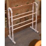 Stripped pine towel rail Condition: