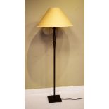 Contemporary bushed steel finish standard lamp Condition: