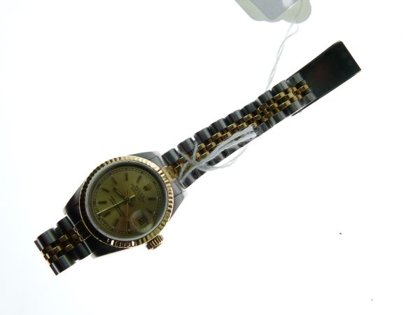 Rolex - Lady's Oyster Perpetual Datejust wristwatch, ref:418443, serial number 69173, signed - Image 2 of 8