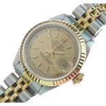 Rolex - Lady's Oyster Perpetual Datejust wristwatch, ref:418443, serial number 69173, signed