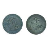 Coins - Two George III crowns 1819 Condition: Please TELEPHONE department if you require further