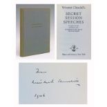 Autographs/Books - Winston S. Churchill - Signed copy of Secret Session Speeches, compiled and