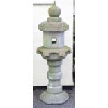 'Stone' pagoda design bird table Condition: