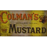 Vintage advertising 'sign' - Colman's Mustard, framed and glazed Condition: