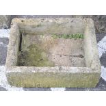 Rectangular stone garden trough Condition: