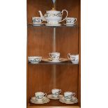 Paragon bone china 'Dragon' pattern six person tea set Condition: