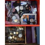 Coins - Large quantity of mainly G.B. commemorative and other coinage together with various world