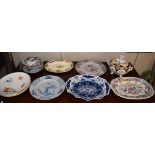 Quantity of decorative mainly English 18th/19th Century ceramics Condition: