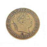 Gold Coin - George III sovereign, 1817 Condition: