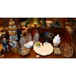 Quantity of decorative ceramics, glassware etc Condition: