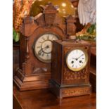 Two late 19th Century mantel clocks Condition: