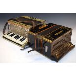 Small vintage Hohner piano accordion, together with a similar Granbia accordion Condition: