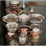 Various small ceramic items including; Crown Derby cup and saucer, somewhat similar miniature cup