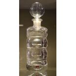 Orrefors cut glass decanter and stopper Condition: