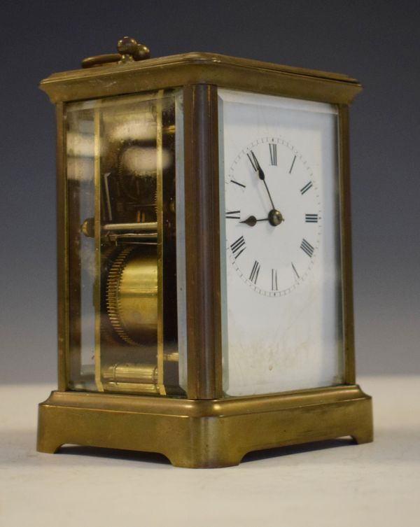 French brass cased carriage clock Condition: