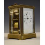 French brass cased carriage clock Condition: