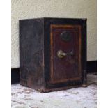 Early 20th Century S. Withers & Co, West Bromwich, floor standing safe (key with staff) Condition: