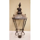 Late 19th/early 20th Century pillar top street lantern Condition: