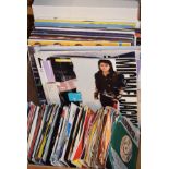 Records - Quantity of mainly later 20th Century albums and singles, mostly Rock and Pop Condition: