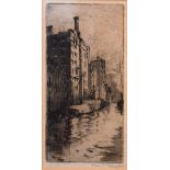 Susan F Crawford - Five monochrome etchings - Bristol landmarks, framed and glazed Condition: