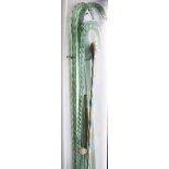 Collection of Nailsea glass walking sticks Condition: