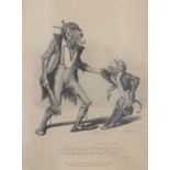 After Thomas Landseer - Four early 19th Century engravings from Monkeyana, published by Moon, Boys &