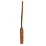 Ethnographica - Carved wooden stirrer, 70cm long Condition: