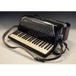 Vintage Excelsior piano accordion, cased Condition: